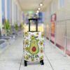 Avocado Vegan Print Luggage Cover 5 - Luggage Cover UK Store