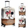 Cute Minnie Mouse Map Luggage Cover - Luggage Cover UK Store