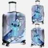 Personalized Name Stitch Adventure Await Luggage Cover - Luggage Cover UK Store
